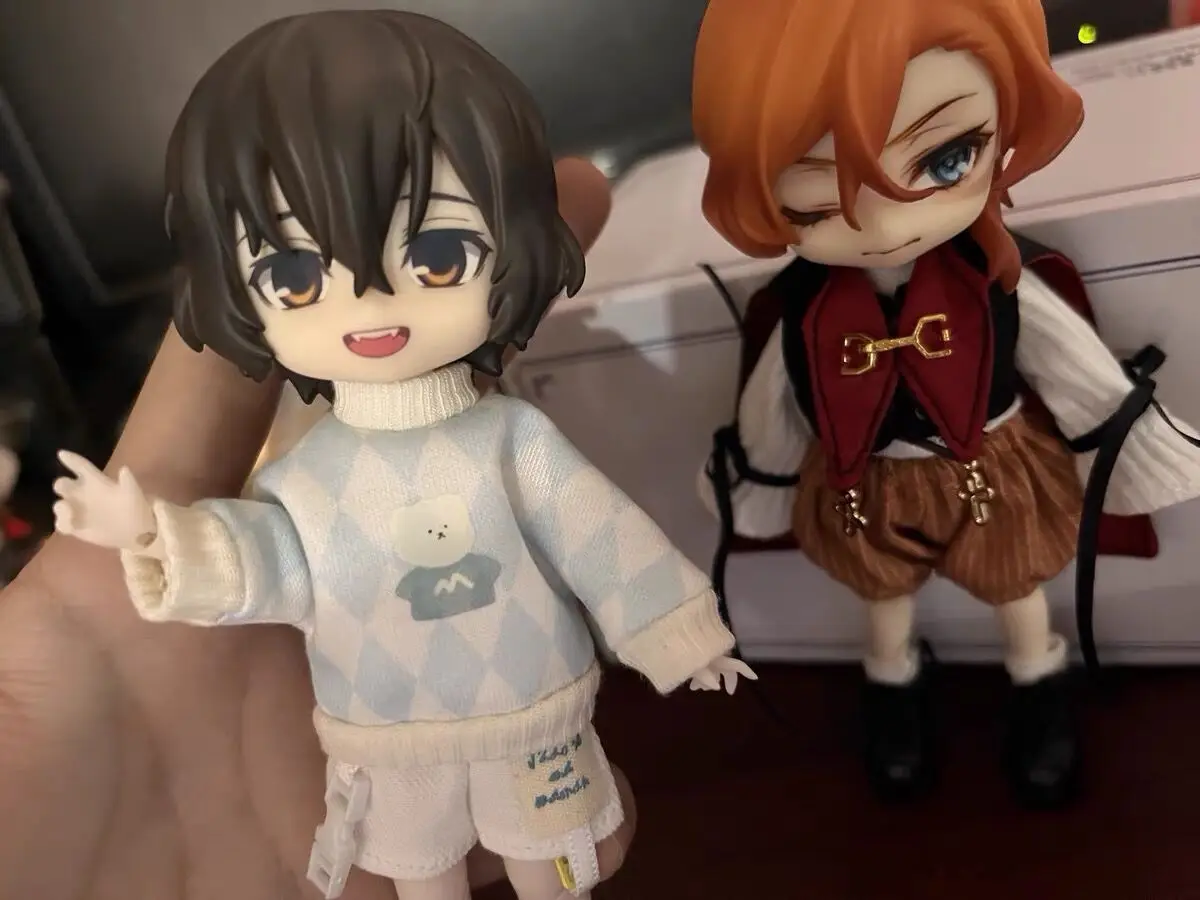 Stray Dogs Dazai Osamu Handmade Water Paste Face Alternate Expression Ob11 Doll Accessories