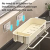 Kitchen Sink Drain Rack Organizer ABS Plastic Self-draining Sink Shelf Soap Sponge Holder Dishcloth Towel Rack Filter Basket 3