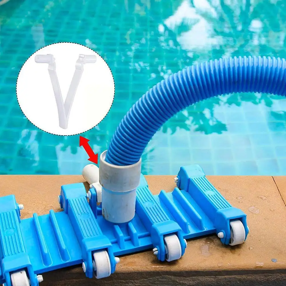 

6Pcs Pool Supply V Clip For Pool Spa Brush Leaf Rake Leaf Skimmer Vacuum Head Swimming Pool Cleaning Brush Tools V3E9