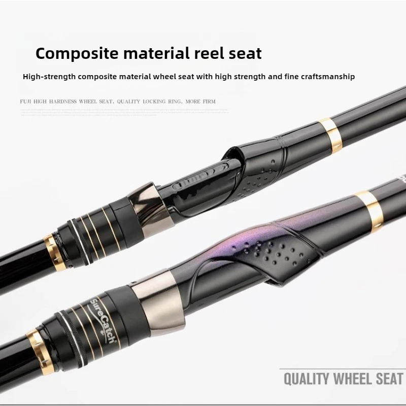 SureCatch-Rock Fishing Rod Carbon Superhard Ultra Light