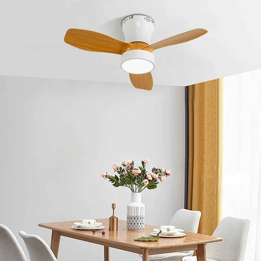 24 Inch Embedded Small Ceiling Fan with Remote Control and Lighting 24W Silent Fan for Bedrooms Dining Rooms and Kitchens ceiling fan,led ceiling fan lights,led fan light