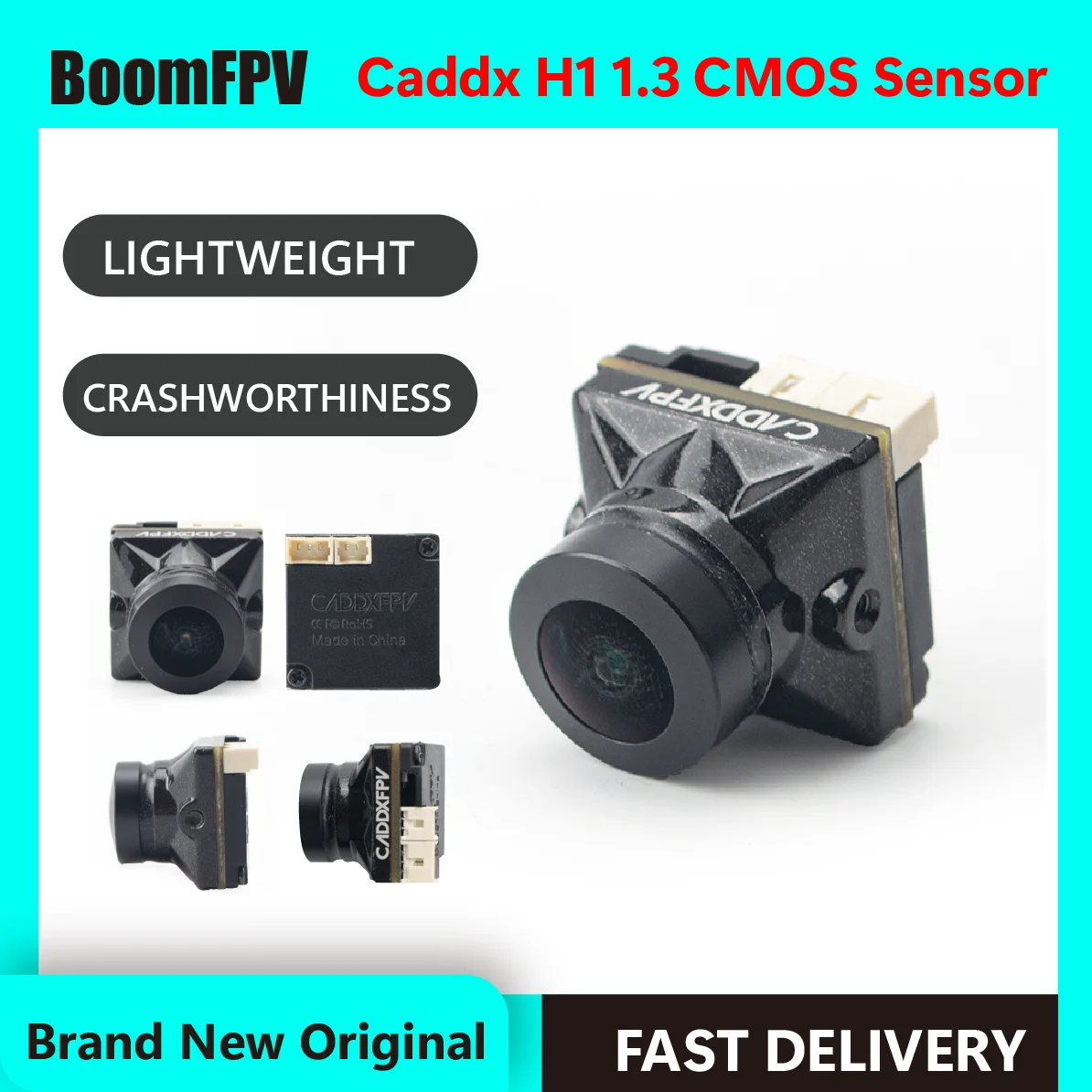 

Caddx H1 1,3 КМОП-датчик 2,1 мм объектив 0.01Lux профессиональная легкая Fpv-камера для дрона