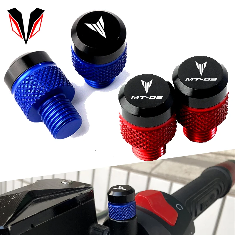

Мотоциклетные аксессуары M10 * 1,25 CNC алюминиевые зеркальные отверстия заглушки винты болты для Yamaha MT 03 MT03 mt03 mt 03 2015-2019 2020 2021