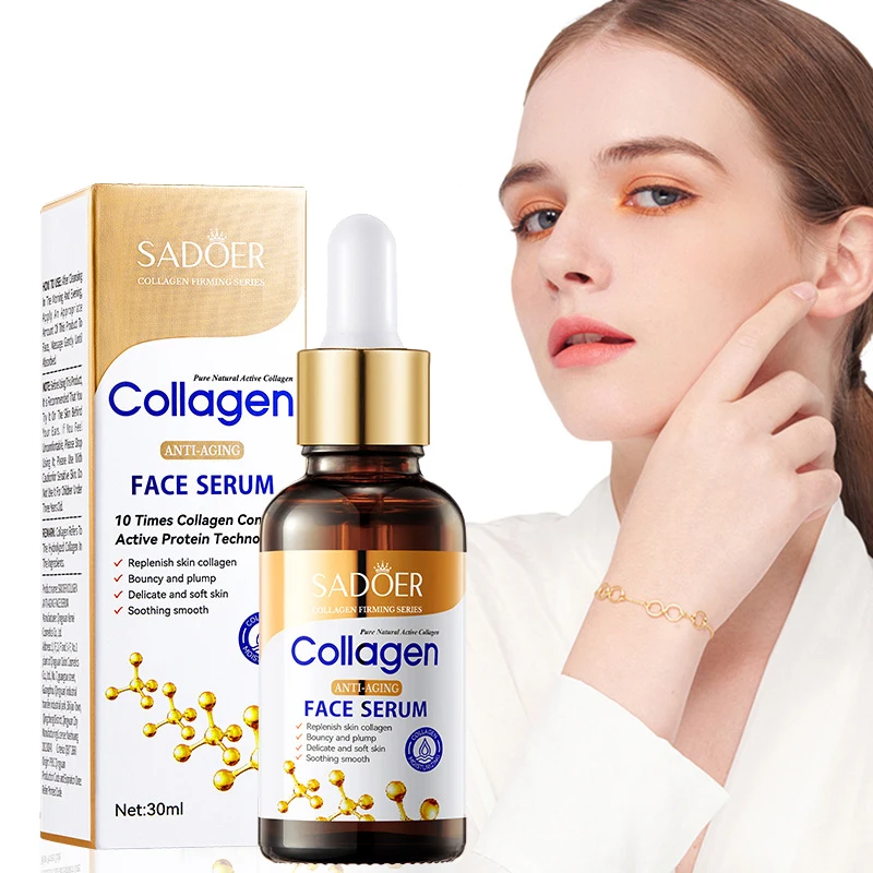 

Collagen Anti Wrinkle Serum skincare Facial Essence Liquid Anti-Aging Moisturizing Soothing Nourishing Face Serum Skin Care