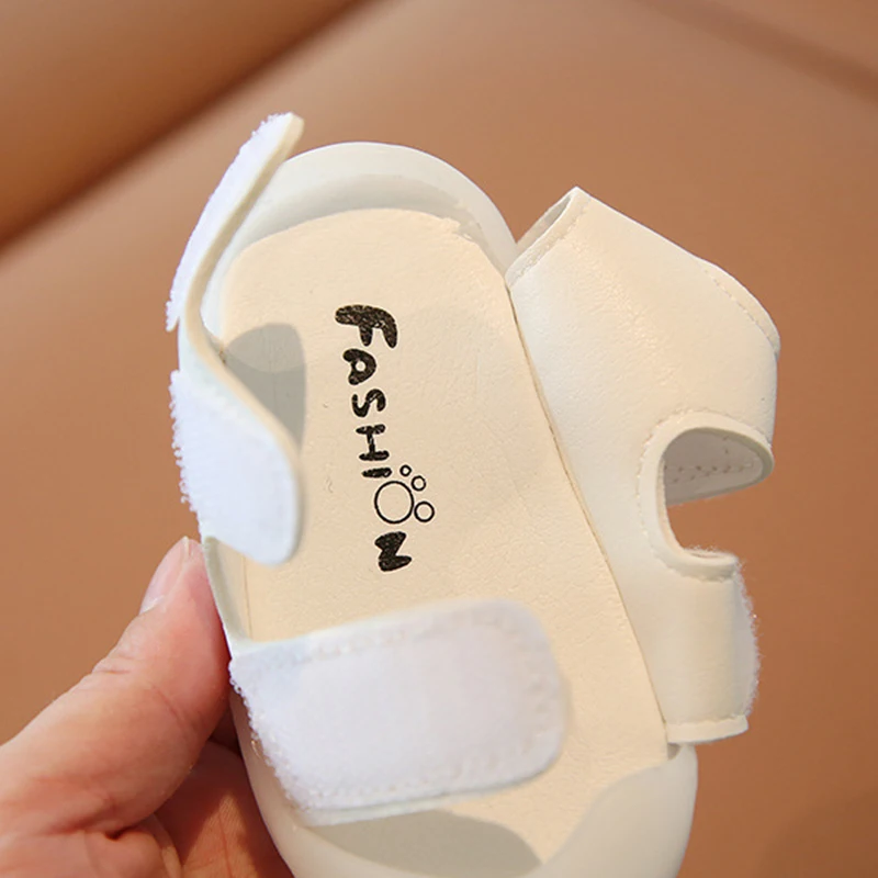 Baby Sandals For Girls Boys Summer PU Leather Soft Bottom Children Shoes Fashion Little Kids Beach Sandals Toddler Shoes