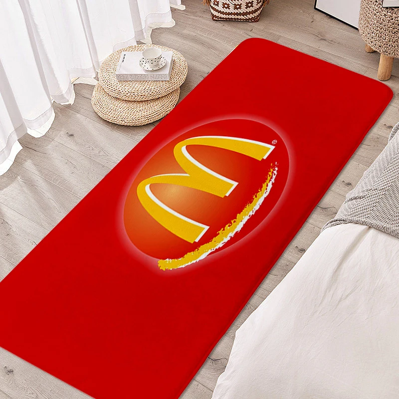 

Foot Mat M-Mcdonald's Hallway Funny Doormat Entrance Door Bathroom Rug Anti Slip Custom Children's Bedroom Kitchen Floor Carpet