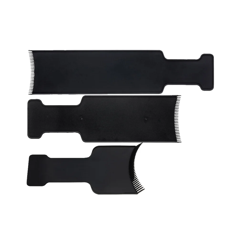 

3pcs Hair Dyeing Brush Highlight Board Tint Comb Plate Professional Hair Coloring And Oil Comb for Hairdressing Lowlights