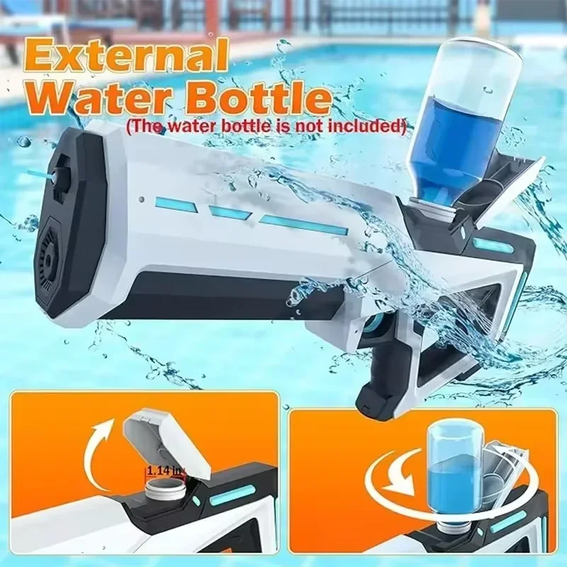 Pulse electric continuous water gun for children, high-pressure and strong waterproof automatic water absorption 4