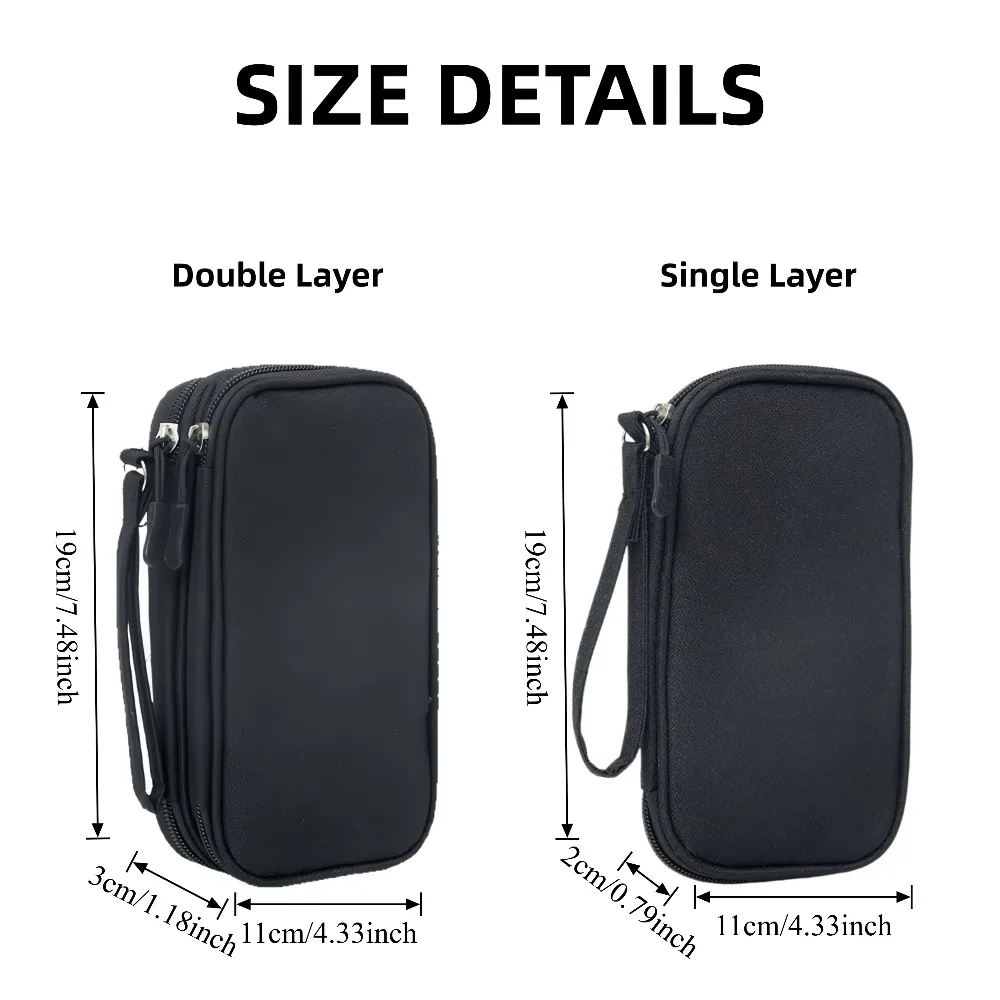 Electronics Organizer Case Portable Waterproof Shockproof Travel Pouch for Hard Drive Charger Power Bank Cables USB Accessories - 6