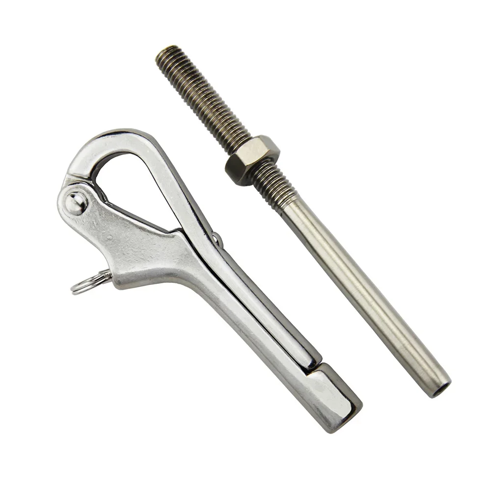 3 / 4 / 5 inch Openable Pelican Hooks Shackle 316 Stainless Steel Quick Release Hand Rail Guardrails