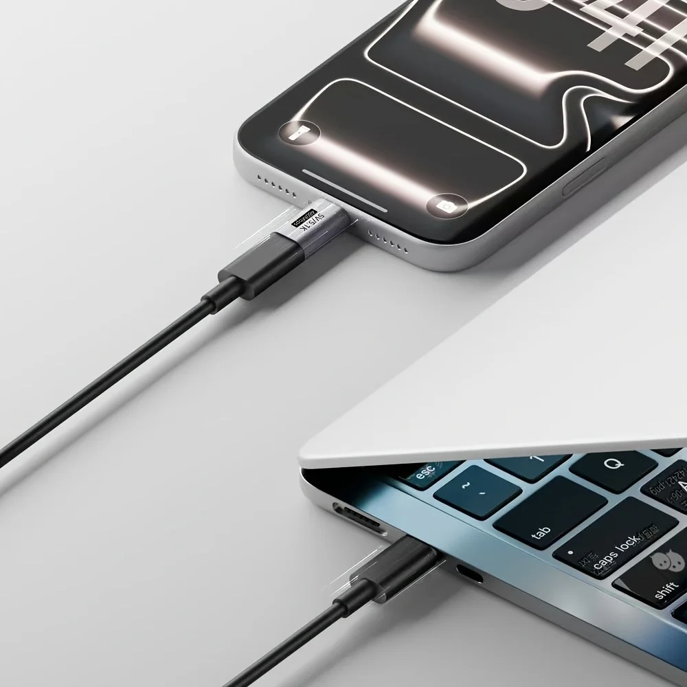 1/2PCS USB 타입 C 연장 어댑터 USB-C 암-USB-C 수, 충전 및 데이터 전송 케이블, USB-C 암-수 케이블