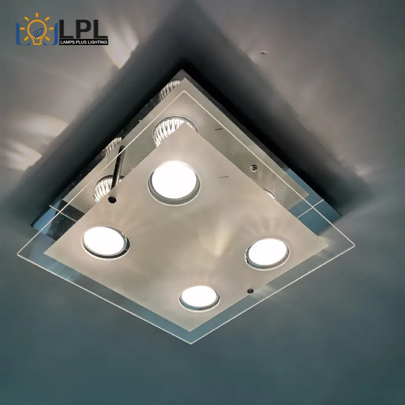 

Multi Heads Led Ceiling Light with Silver Black White Body E27 Socket Ceiling Lamp Apply for Indoor Living Dining Room Lighting