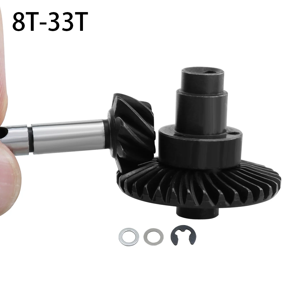 AR44 Heavy Duty Bevel Helical Overdrive Gear 24/8T 27/8T 30/8T 33/8T für 1/10 RC Crawler II III 90046 AXI0304 AR45 Capra Achse – Detail 14