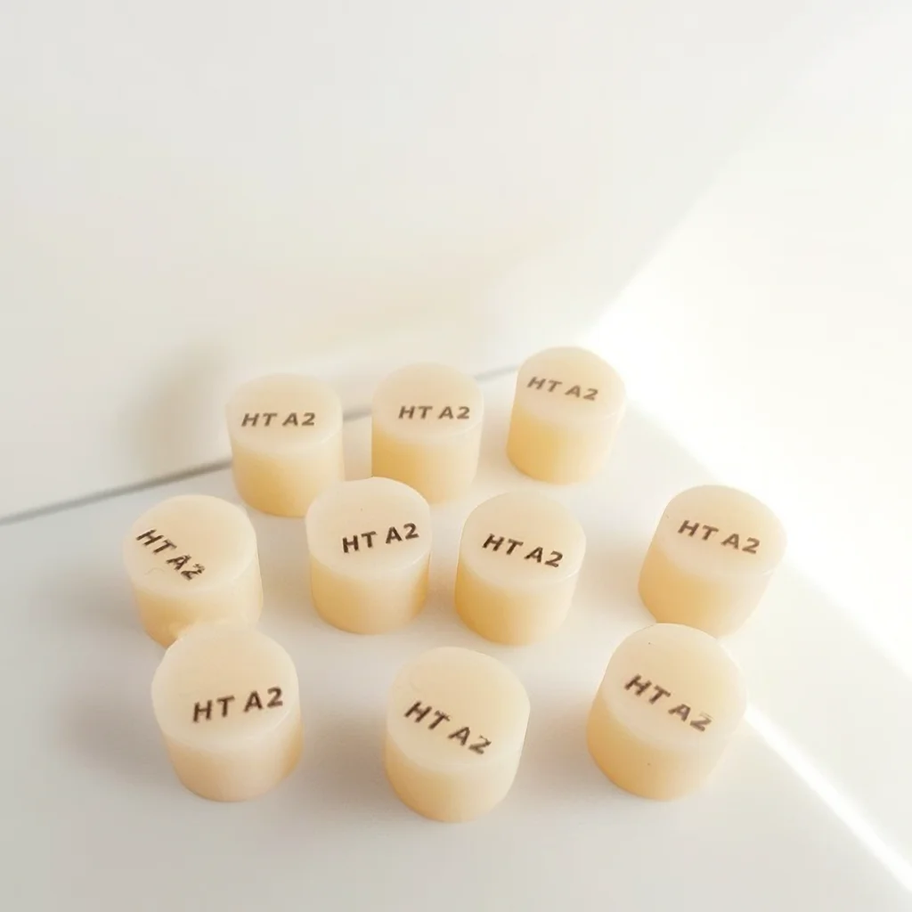 HT A2 Dental Ingots Emax Pressing Porcelain Veneers Crown Lithium