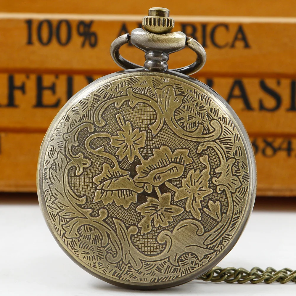 Clássico Quartz Pocket Watch para crianças, Relógio Fob com pingente de corrente, Colar para meninos, Venda quente