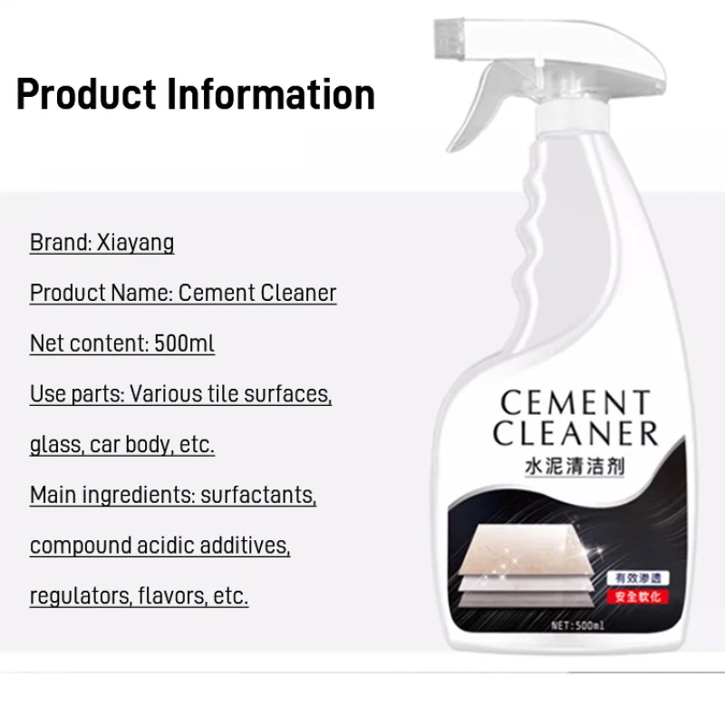 Cement Cleaner Tile Cleaning Concrete Cement Buster Removal Cleaner Dissolving Tile