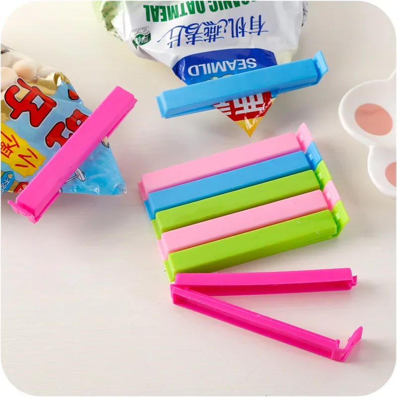 10Pcs Portable Kitchen Storage Food Snack Seal Sealing Bag Clips Sealer Clamp Plastic Tool Kitchen Accessories GYH bag clip sealing clips,bag clips,bread bag clips,kitchen bag clips,storage bag clips