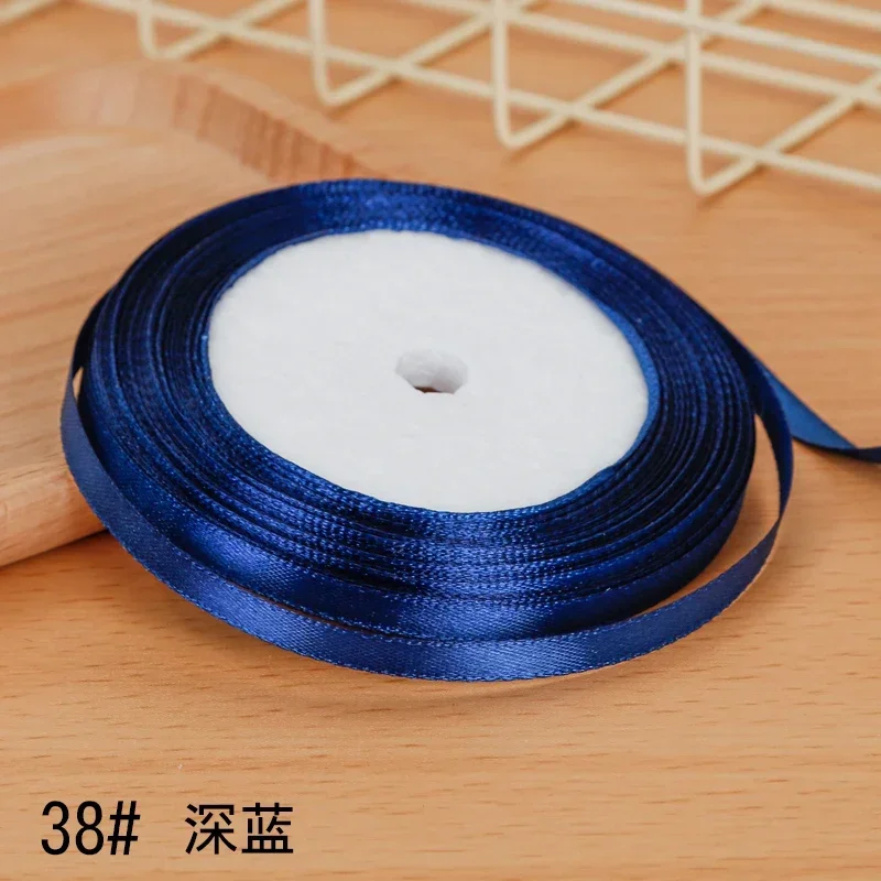 Elegant 6mm Satin Ribbon for DIY Crafts and Gift Wrapping