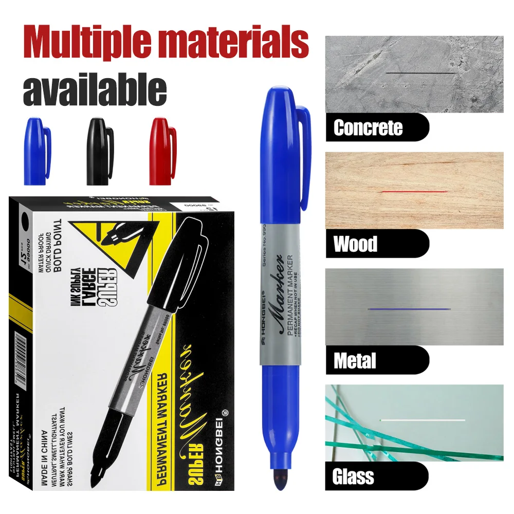 Multi-Pack Fine Tip Permanent Paint Markers - Waterproof & Quick Drying