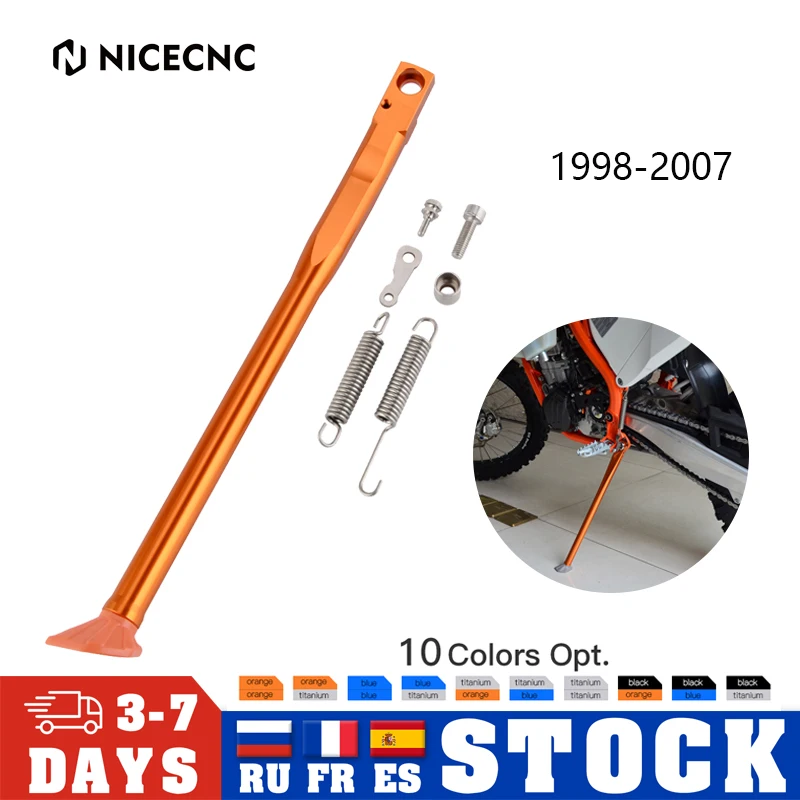 

NICECNC Motocross Side Stand Kickstand + Spring Kit For KTM EXC 300 EXC 125 EXC 250 350 400 450 525 Enduro 1998-2007 50303023000