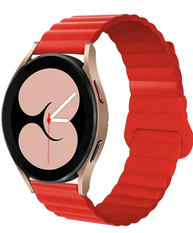 22mm Band for samsung galaxy watch 4/classic 46mm 42mm/active 2/3 Magnetic Silicone bracelet Huawei watch gt 2/3/Pro strap