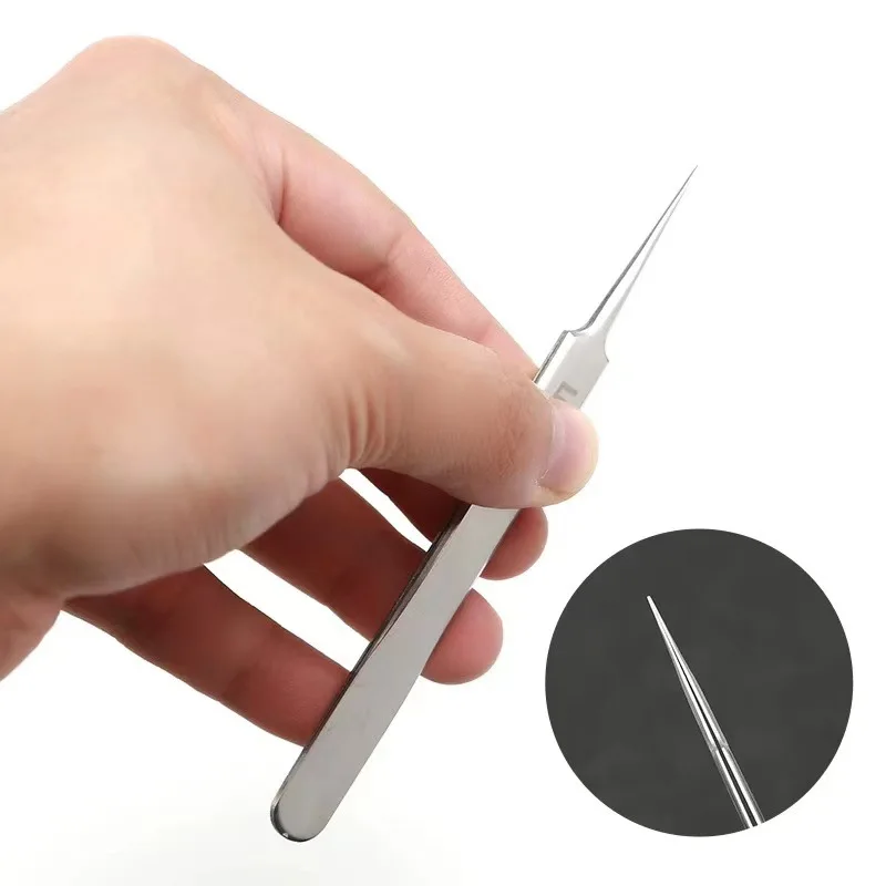 Pimples Blackhead Tweezers German Ultra-fine No. 5 Cell Beauty Salon Special Scraping Closing