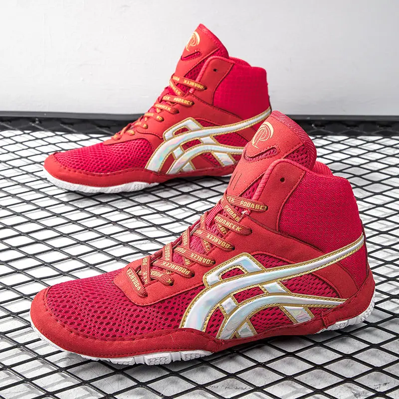 Quality Men's High Top Boxing Shoes Women's Safety Walking Sneakers Casual Sneakers Fighting Training Wrestling Shoes