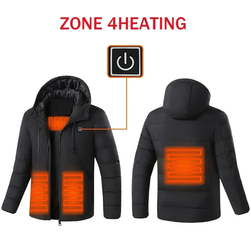 Men 11 Areas Heated Jacket Usb Electric Heating Vest For Women - View #4