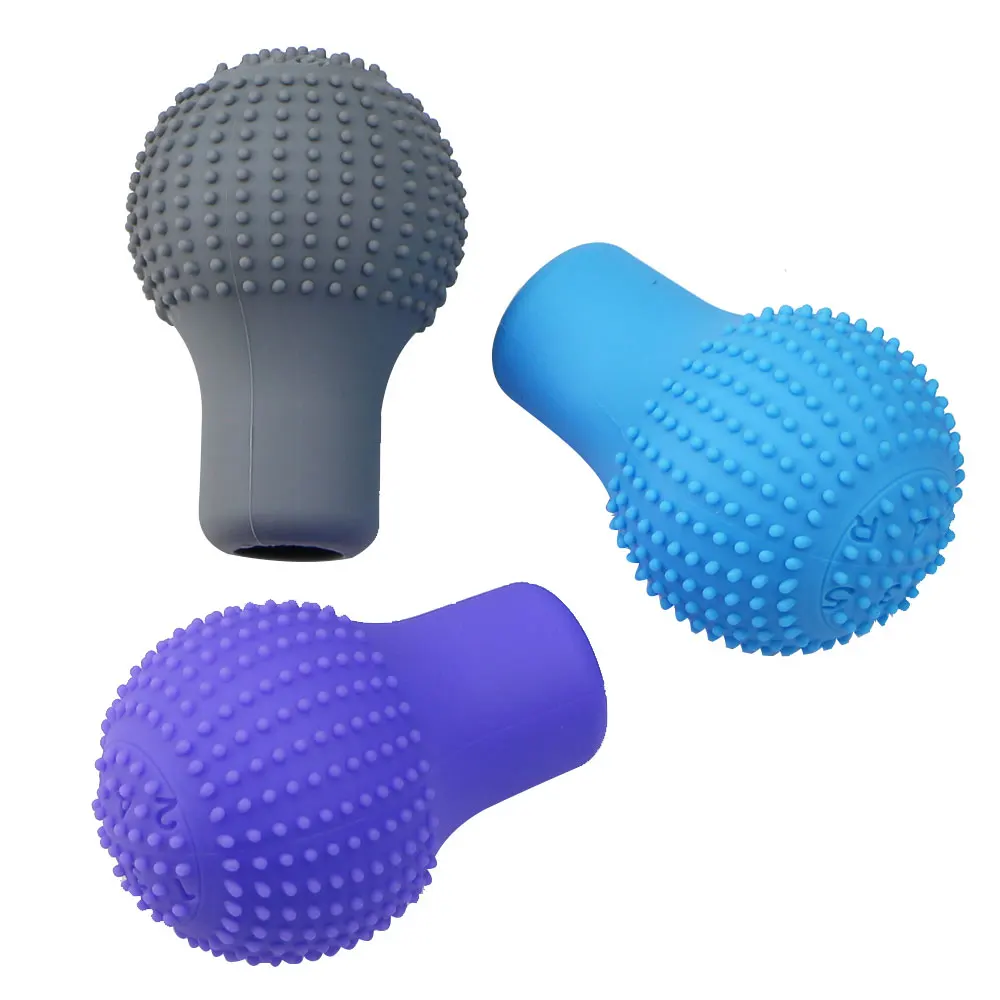 AUTO Shift Knob Cover Universal Car Silicone Gear Head Gear Shift Round Bump Nonslip Shifter Collars Handbrake Grip 