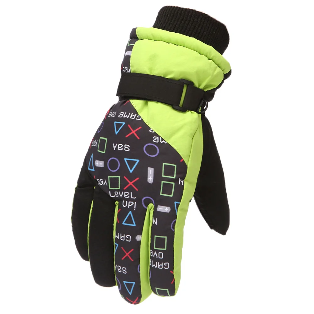 Gloves Kids Boy Winter Warm Waterproof Skiing Accessory For Outdoors Sports