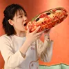 40/60cm Pizza Food Plush Pillow Stuffed Like Real Round Snack Cushion Shell with Zipper Ham Bacon Green Union Beef Tomato Decor 2