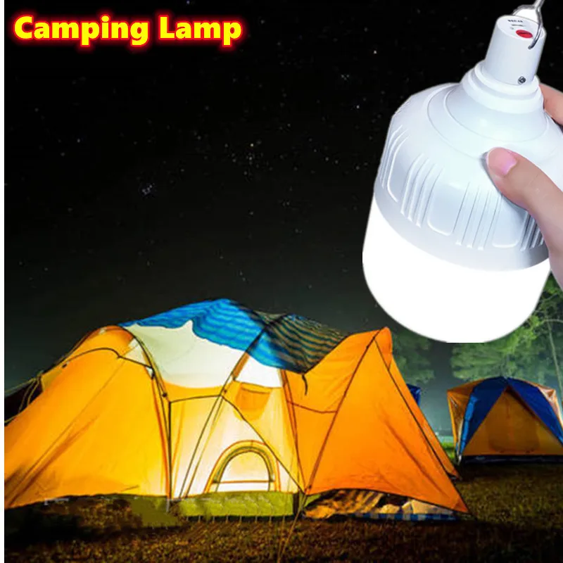 캠핑 조명 USB 충전식 LED 비상 램프, 야외 휴대용 랜턴, 바베큐 텐트 배터리 전구용 후크 포함, 1 개, 2 개, 4 개, 6 개
