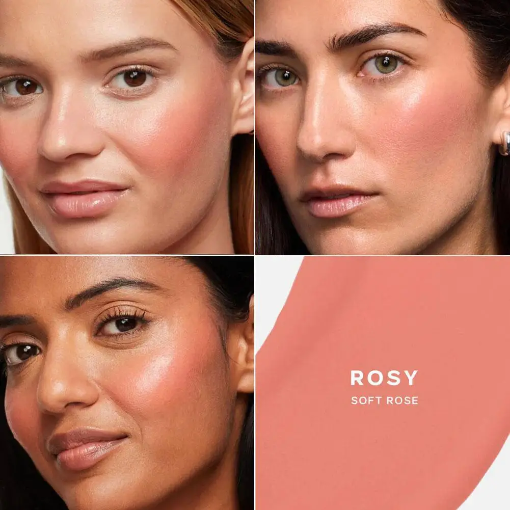 Saie Flüssig-Rouge-Highlighter-Puder mit Kontur-Effekt, schimmerndem Effekt, schnelltrocknend, nicht klebrig, für ein natürliches, weiches Make-up_voghion.com