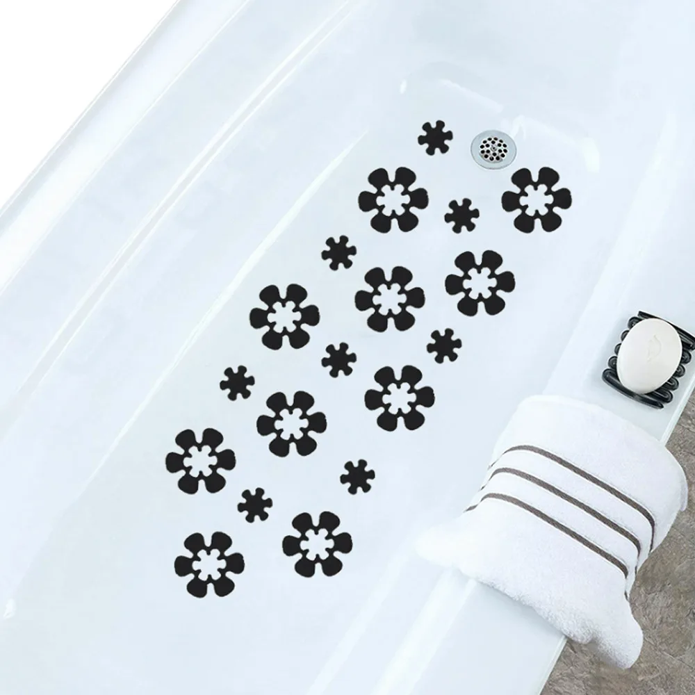 12Pcs/Set Adhesive Non-Slip Stickers Suitable For Bathtub Shower Swimming Pool Boat Stairs Bathtub Waterproof PEVA Stickers