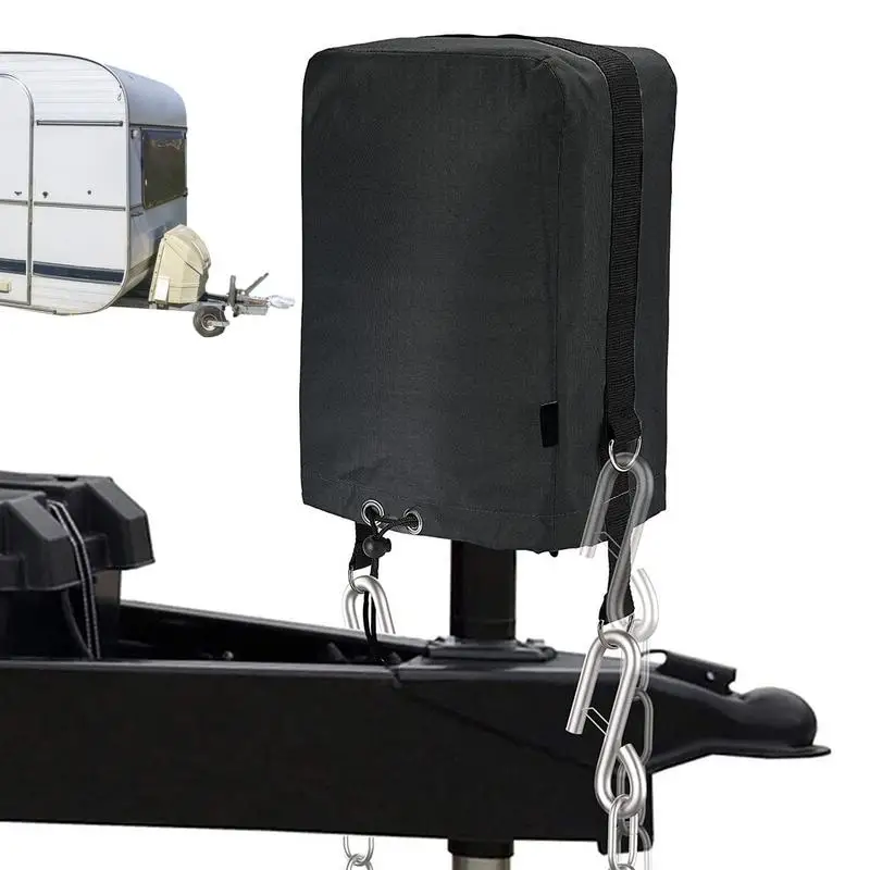 

Trailer Jack Cover Waterproof RV Travel Trailer Jack Cover Heavy Duty Adjustable RV Travel Trailer Jack Cover Protects From Dirt
