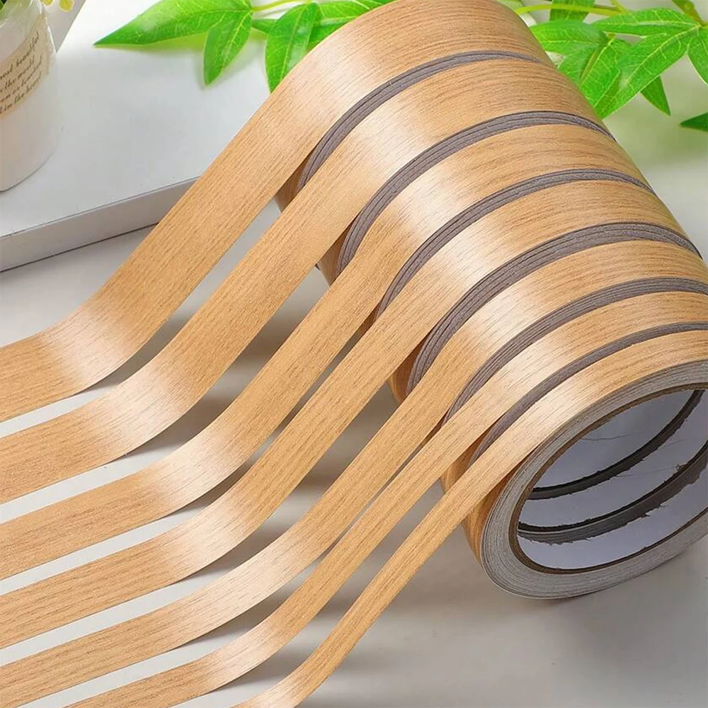 Self-Adhesive Wood Grain Edge Banding Tape – 10m Roll for Furniture and Decor Enhancement