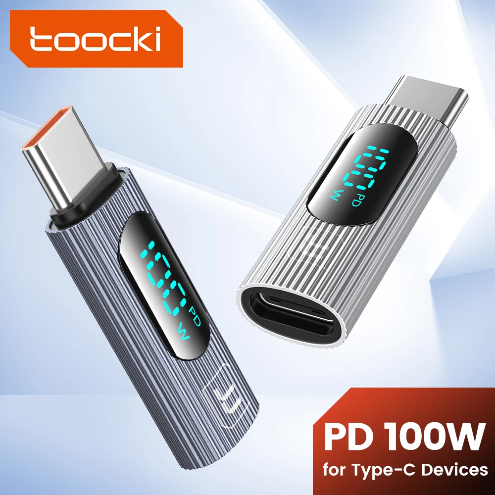 Enhanced Digital Display USB-C Adapter with 100W PD and OTG Support