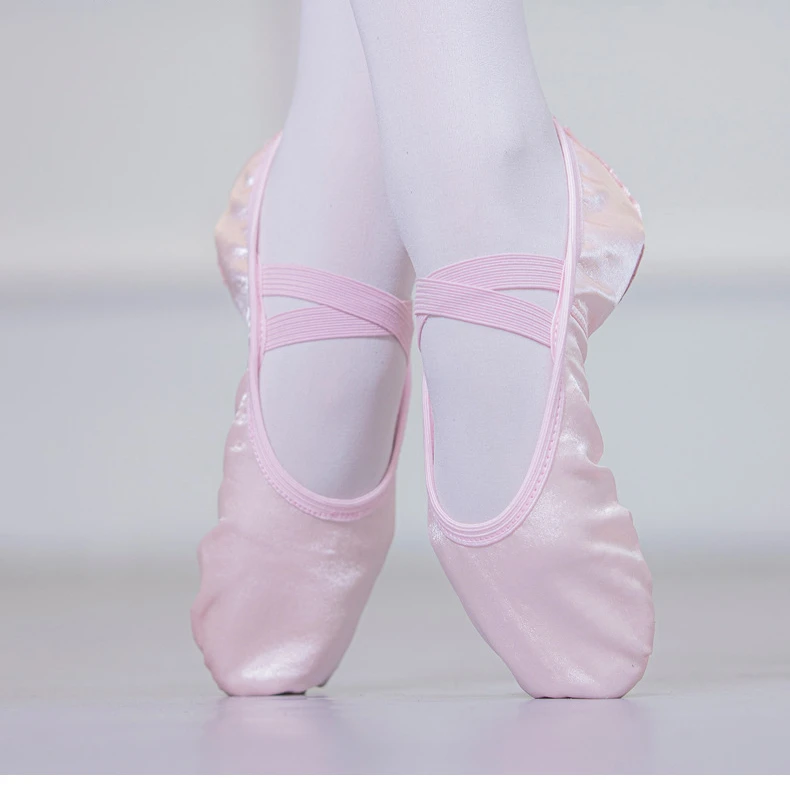 Pure Satin Pink Flesh Blue Color From Child 23 To Women 43