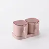 Pink set of 2 jars