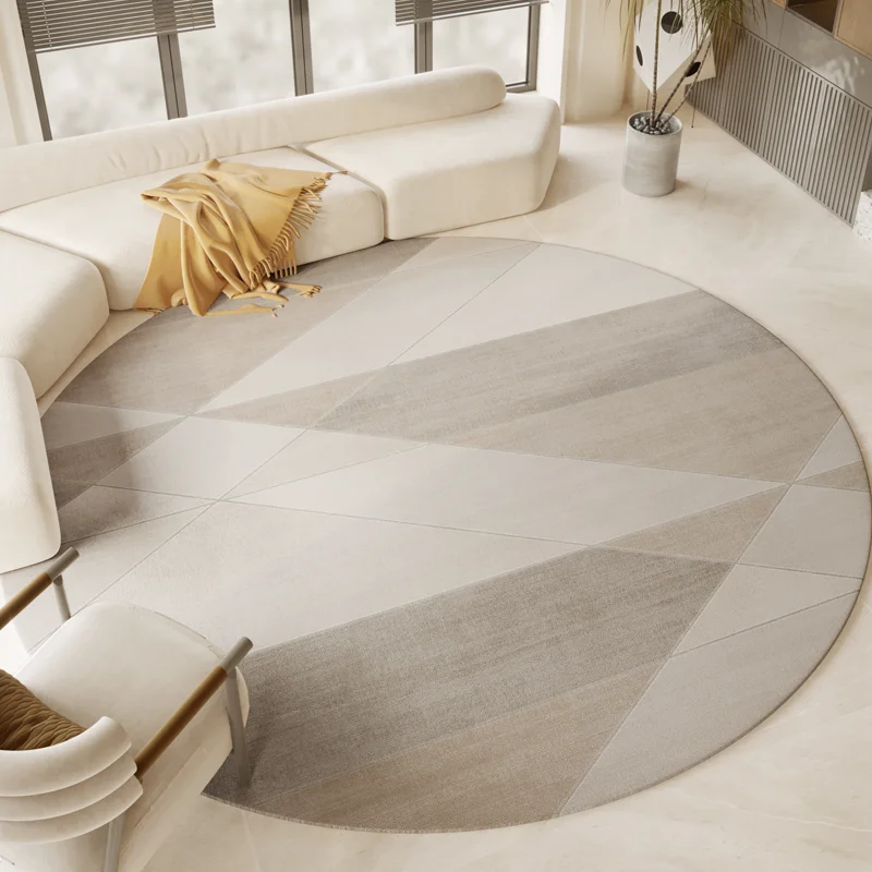 Modern Style Living Room Decoration Carpet Round Anti-slip Rugs for Bedroom Fluffy Soft Plush Rug Home Washable Lounge Floor Mat 3