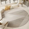 Modern Style Living Room Decoration Carpet Round Anti-slip Rugs for Bedroom Fluffy Soft Plush Rug Home Washable Lounge Floor Mat 3