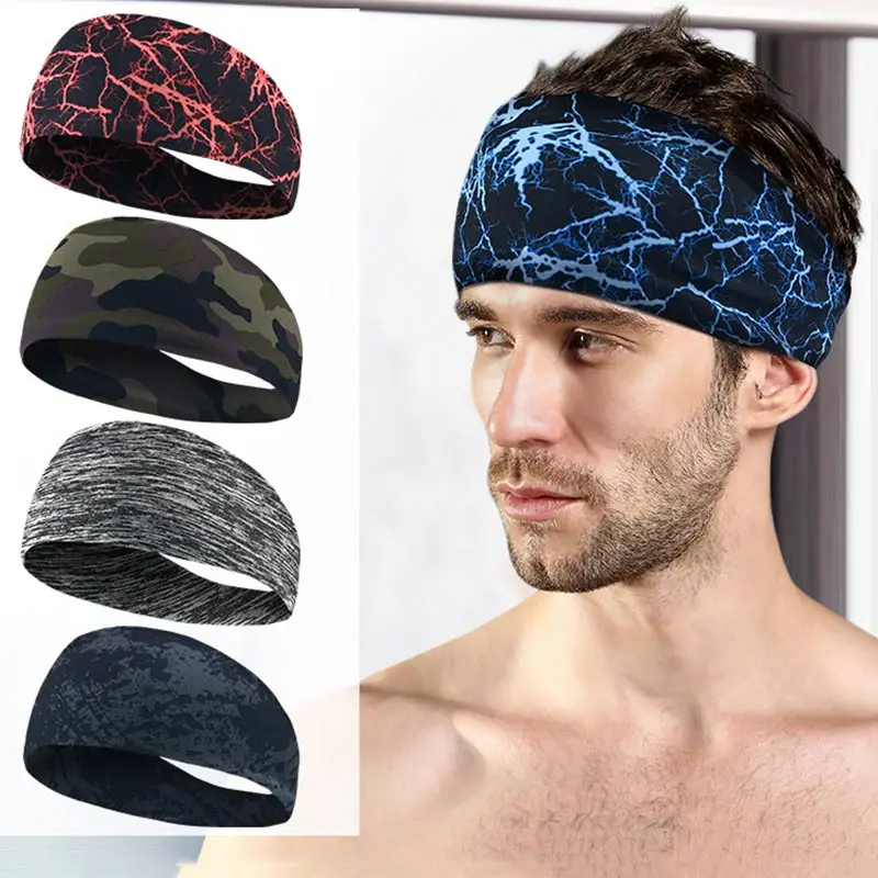 

Sport Elasticity Sweat Headband Yoga Running Cycling Dance Tennis Fitness Breathable Hair Anti Sweat Bands Unisex Sports Safety