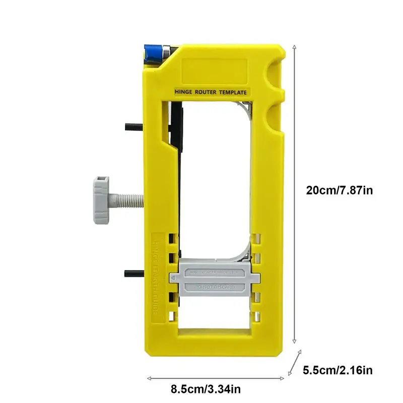 Door Hinge Mortise Jig Kit - Easy Router Template For 3-5 Inch Cabinet Hinges