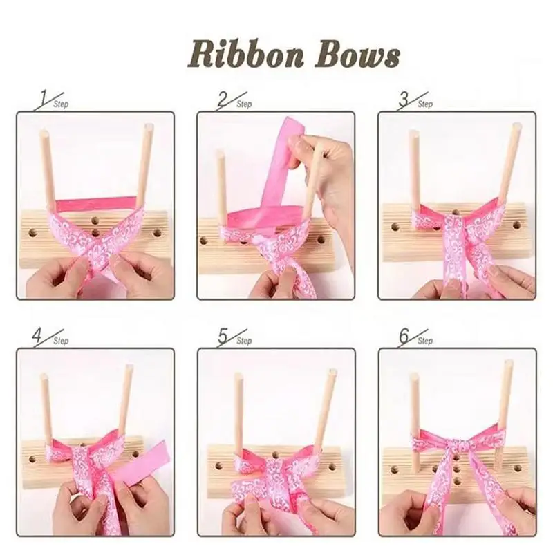 Bow Maker Wooden Wreath Bowing Making Tool Party DIY Multi Size Kinds Of  Bowknot Maker For Ribbon Craft Party Wedding Decoration - AliExpress