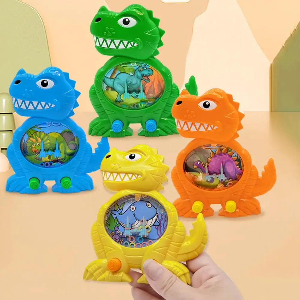 

Handheld Dinosaur Water Ring Toy Nostalgic Hands Eye Coordination Educational Dino Ring Toss Water Game Boys Girls Novelty Gift