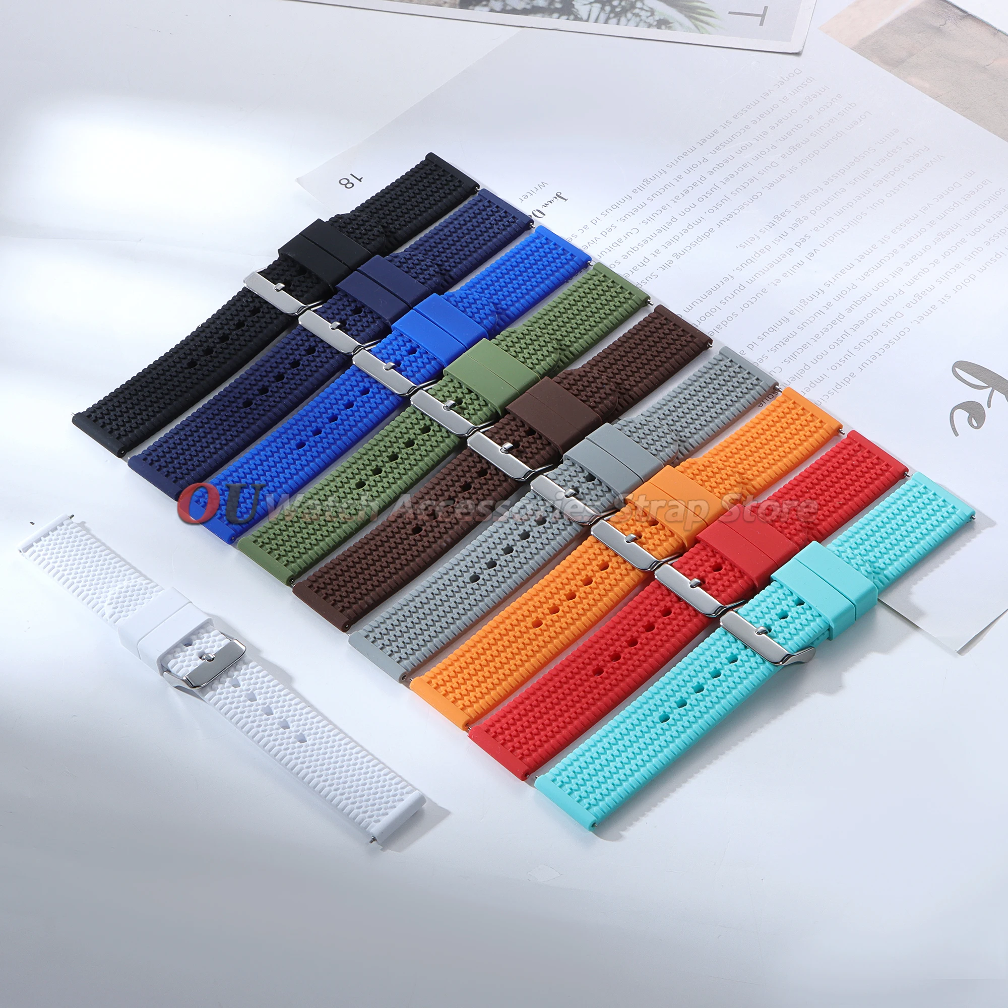 Silicone Quick Release Universal Watch Strap - Multiple Sizes
