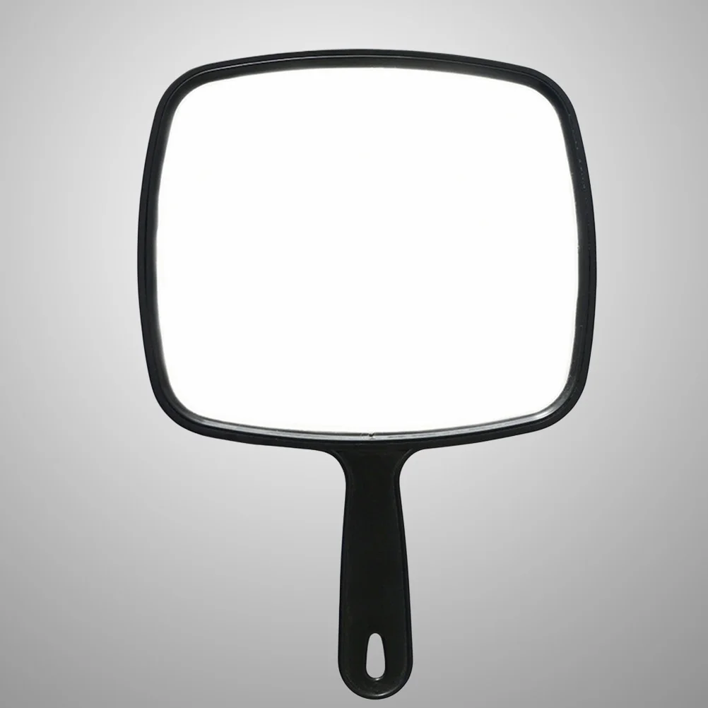 

Mirror Hand Handheld Handle With Salon Barber Small Held Hairdressers Barbers Large Black All Haircut Makeup Women Men