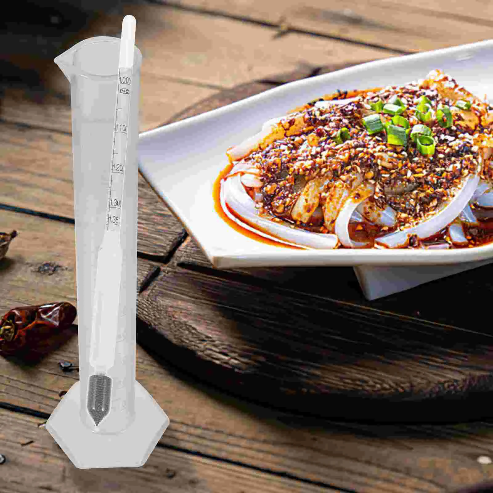 120ML High Precision Paste Concentration Meter Graduated Cylinder Hydrometer For Beer Alcohol Brewing Supplies Laboratory Hydrometer Alcohol Tester