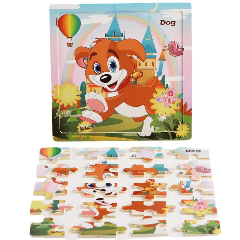 Montessori Wooden 3D Puzzle for toddlers 4
