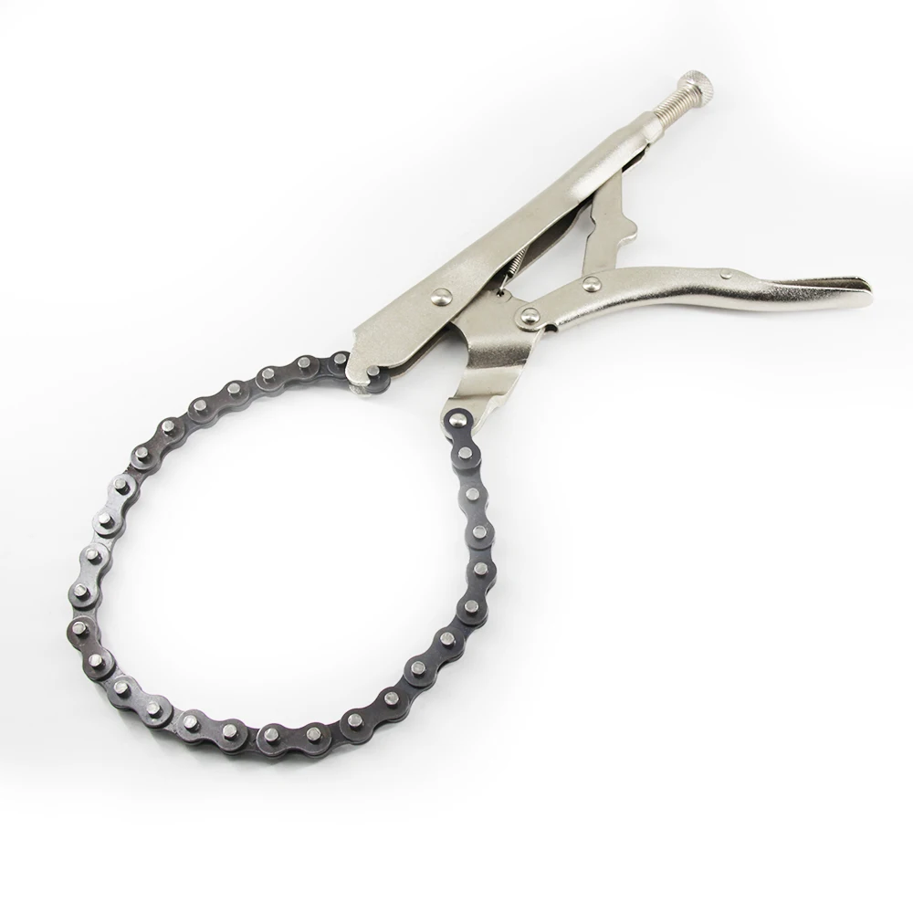 9 inch Chain Clamp Pliers Locking Grip Wrench Pipe Wrench Compound Leverage Function 2